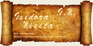 Isidora Misita vizit kartica